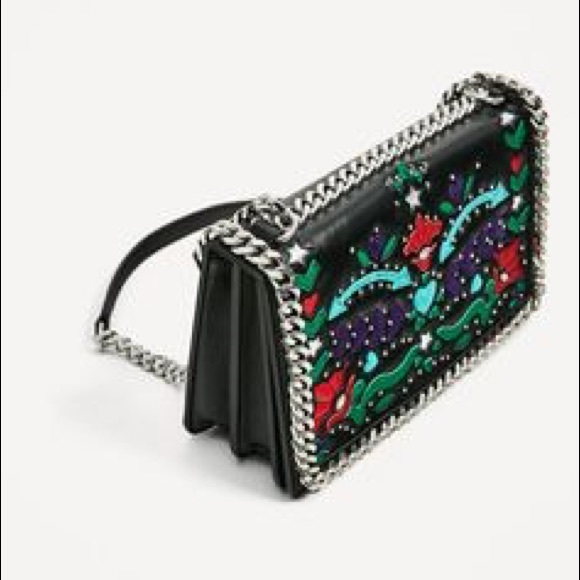 Zara Handbags - Zara leather chain cross body bag